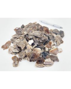 Muscovite, mica; small plates, washed!, Madagaskar; 1 kg 