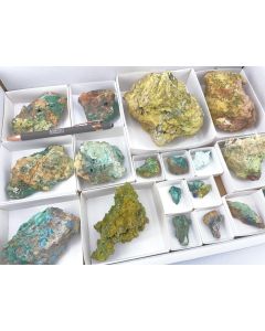 Philipsbornite, Osarizawaite, Bronchantite xls; Grandview Mine, Arizona, USA;  1 Steige, Unique