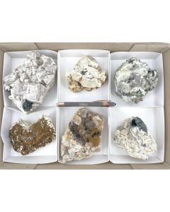 Feldspar xx, siderite xx, zircon xx, smoky quartz xx, pseudomorphs; Mt. Malosa, Zomba, Malawi; 1 flat, unique specimen