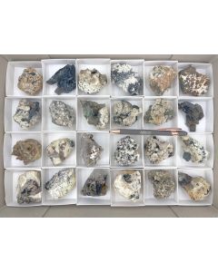Aegirine, Zircon, Arfvedsonite, Smoky Quartz xx; on matrix; Mt. Malosa, Zomba, Malawi; 1 flat, unique