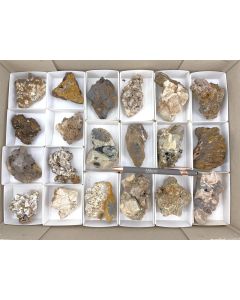 Pseudomorph, Siderite, Aegirine, Feldspar xls; Mt. Malosa, Zomba, Malawi; 1 flat, unique