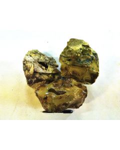 Fossil (petrified) wood with green and yellow opal; rough; Garut, Java, Indonesia; 10 kg