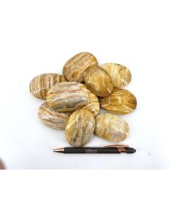 Crazy Lace (Bumble Bee Jasper); hand charme; polished, Indonesia; 1 kg