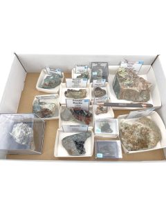Mixed minerals; Felskinn, Saas Fee, Zermatt, Switzerland; 1 flat; unique piece.