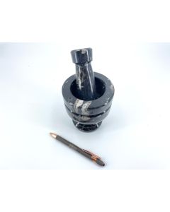 Orthoceras-mortar and pestle, 1 piece
