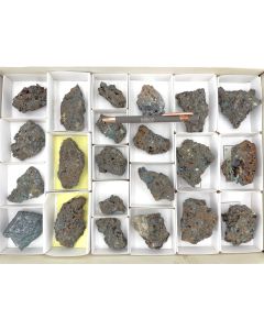 Slag minerals (Spertiniite etc.); Hettstedt, Germany; 1 flat; unique piece (9)