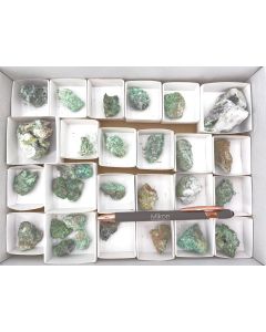 Nickeltalmessite xls, Retgersite xls; Bou Azzer, Morocco; 1 half size flat; unique piece (14)