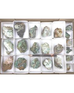 Nickeltalmessite xls, Retgersite xls; Bou Azzer, Morocco; 1 flat; unique piece (20)