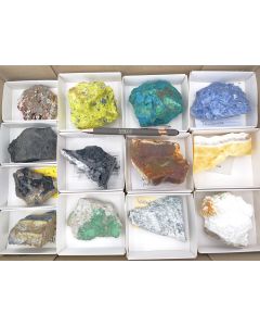 Colorful minerals; 1 flat; unique piece (2)