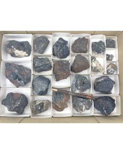 Manganite xls, Hematite xls, Ilfeld, Harz, Germany; 1 flat, unique piece (13)