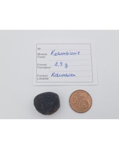 Columbianit (Tectite); Columbia, piece 2,3 cm; 1 piece with 8,9 g