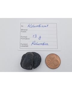 Columbianit (Tectite); Columbia, piece 2,9 cm; 1 piece with 13 g