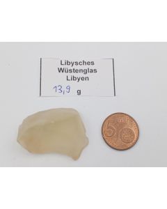 Lybian Desert Glas (Tektite); Libya, piece 3,6 cm; 13,9g
