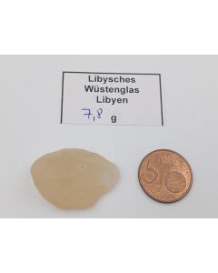 Lybian Desert Glas (Tektite); Libya, piece 3,3 cm; 7,8g