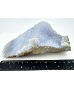 Agate "Blue Lace", druzy; Jombo, Malawi; Cab, 1.1 kg, single piece