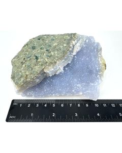 Agate "Blue Lace", druzy; Jombo, Malawi; Cab, 480 g, single piece