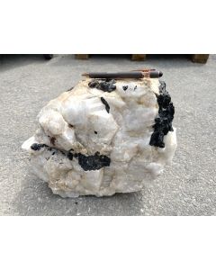 Schorl, black tourmaline in matrix; Namibia; 16.55 kg; single piece