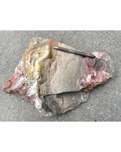 Jaspis (Jasper); multicolored, Namibia; 12.6 kg; single piece