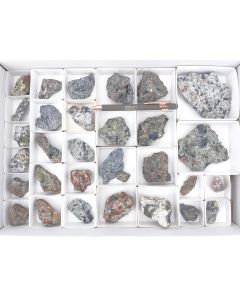 Wöhlerite, Lavenite etc.; Tvedalen, Norway ; 1 flat; Unique

