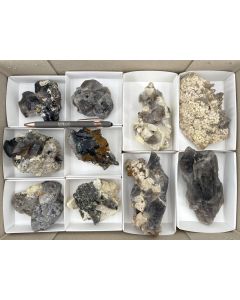 Rauchquarz xx, Feldspat xx; Mt. Malosa, Zomba, Malawi; 1 Steige, Unikat (506)