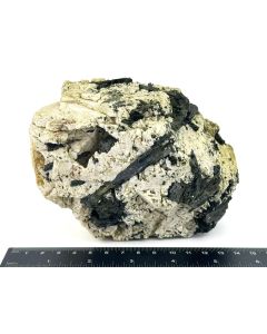 Aegirin xx auf Feldspat; Zomba, Malawi; 2 kg; GS; Einzelstück