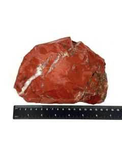 Jaspis; mit Quarz-Adern; rot; Südafrika; 1,2 kg; HS; Einzelstück