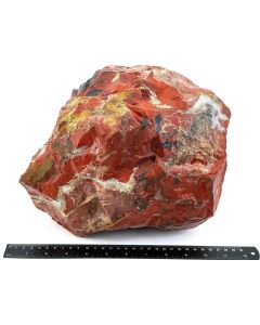 Jaspis mit Quarz-Adern; rot; Südafrika; 15 kg; MS; Einzelstück 