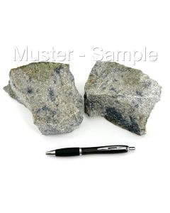 Vivianit mit Quarzit, Silbergrube, Waidhaus, Hagendorf, Bayern, D; 1 kg