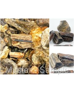 Fossiles (versteinertes) Holz, bunt; Garut, Indonesien 10 kg