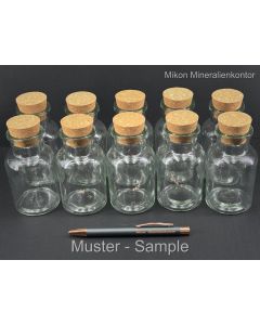 Glasflasche, 125 ml; 10 Stück