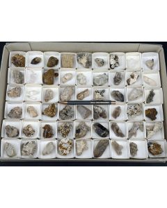 Rauchquarz, Feldspat, Aegirin etc. xx; Mt. Malosa, Zomba, Malawi; 1 Steige, Unikat 