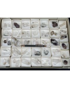 Quarz xx, Amethyst, Rauchquarz; Brandberg, Namibia; 1 Steige, Unikat (18)