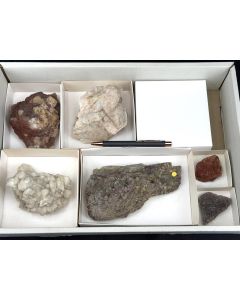 Fluorit xx, Quarz xx, Barit xx; Wölsendorf, Bayern, Deutschland; 1 Steige, Unikat (56)