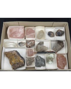 Bunte Ladenmineralien; 1 Steige, Unikat