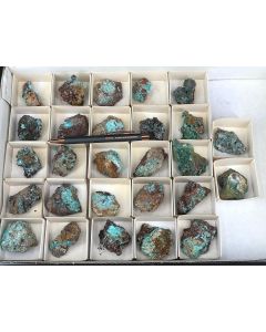 Aurichalcit xx; Mapimi, Mexiko;1 Partie mit 27 Stück; Unikat (102)
