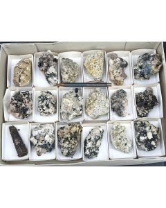 Zirkon, Pyrochlor, Xenotim etc. xx.; auf Matrix Mt. Malosa, Zomba, Malawi; 1 Steige; Unikat 