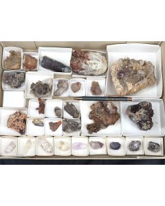 Quarz xx; Orange River, Northern Cape, Süd Afrika; 1 Steige; Unikat