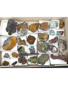 Mina Ojuela-Mix,  Rosasite, Aurichalcite; Mapimi, Mexico; 1 flat; unique 