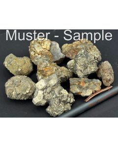 Pyrite xls on matrix; Java (Central Java), Indonesia; 1 kg
