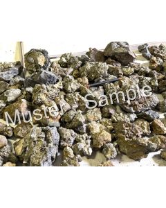 Pyrite xls on matrix; Java (Central Java), Indonesia; 100 kg
