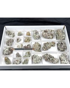 Moonstone xls (oligoclase) on matrix; St. Eulalia, Chihuahua, Mexico; 1 flat; unique