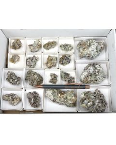 Moonstone xls (oligoclase) on matrix; St. Eulalia, Chihuahua, Mexico; 1 half size flat; unique
