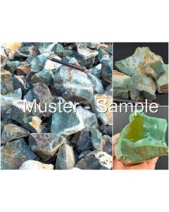 Jasper; forest green; Java, Indonesia; 10 kg