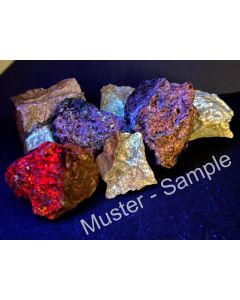 Hydrozincite, Fluorite (UV material); Bristol Silver Mine; Beaver County, Utah, USA; 1 kg