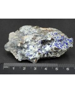Azurit xx in Selenit (Top!): Serpieri Mine, Laurion, Griechenland; KS; Einzelstück