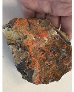 Cinnabarit (myrickite) Mclaughlin Mine, CA, USA. Smcab.