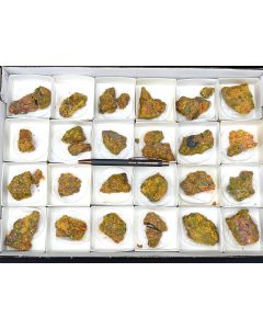 Getchellit, Auripigment; Getchell Mine, Nevada, USA; 1 Steige; Unikat