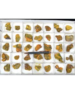 Getchellit, Auripigment; Getchell Mine, Nevada, USA; 1 Steige; Unikat