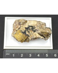 Astrophyllit (xx); mit altem Etikett; Kipawa River, Kanada; KS; Einzelstück