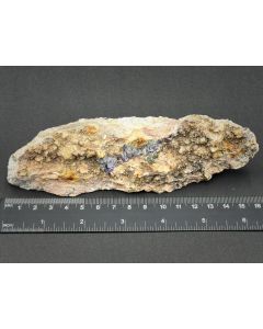 Bavenite xls, Fluorite xx; Henneberg, Thuringia, Germany; Cab; unique piece
